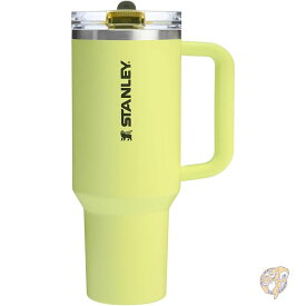 STANLEY スタンレー タンブラー Quencher ProTour フリップストロータンブラー 漏れ防止蓋付き ストローとハンドル内蔵 旅行用カップホルダー対応 断熱ステンレススチールカップ BPAフリー 40オンス 1.18L サマーウチワサボテン