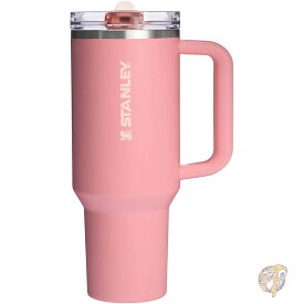 STANLEY スタンレー タンブラー Quencher ProTour フリップストロータンブラー 漏れ防止蓋付き ストローとハンドル内蔵 旅行用カップホルダー対応 断熱ステンレススチールカップ BPAフリー 40オンス 1.18L サマーピンクメサ