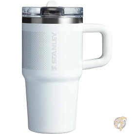 STANLEY Quencher ProTour フリップストロータンブラー 漏れ防止蓋付き ストローとハンドル内蔵 旅行用カップホルダー対応 断熱ステンレススチールカップ BPAフリー 20オンス 591ml フロストフェード