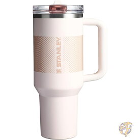 STANLEY スタンレー Quencher ProTour フリップストロータンブラー 漏れ防止蓋付き ストローとハンドル内蔵 旅行用カップホルダー対応 断熱ステンレススチールカップ BPAフリー 40オンス 1.18L ローズクォーツフェード