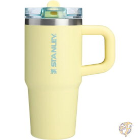 STANLEY スタンレー Quencher ProTour フリップストロータンブラー 漏れ防止蓋付き ストローとハンドル内蔵 旅行用カップホルダー対応 断熱ステンレススチールカップ BPAフリー 14オンス 414ml ポメロ