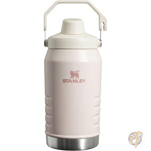 STANLEY スタンレー アイスフロー ファストフロー ジャグ ハンドル付き ツイストオン式角度付き注ぎ口蓋 旅行やスポーツに最適な漏れ防止 断熱ステンレススチール BPAフリー 64オンス 1.89L ロ