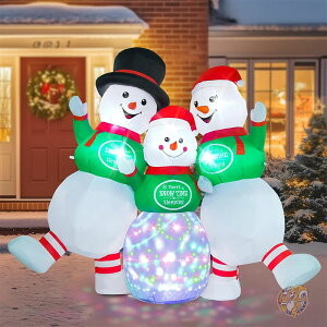 �N���X�}�X �C���t���[�^�u�� �X�m�[�}�� �t�@�~���[�f�R���[�V���� 6.5 x 8�t�B�[�g �N���X�}�X �u���[�A�b�v �X�m�[�}�� ���O�f�R���[�V���� �N���X�}�X �C���t���[�^�u�� ���� ���O �� ��