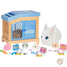 【クーポン配信中】うさぎ おもちゃ 飼育セット バニーママサプライズおもちゃセット ハッチ インタラクティブ アニマルプレイセット サプライズベイビー 3体付き 20種類以上のサウンド 3歳以上の女の子向け バニーアクセサリー付き Little Live Pets リトルライブペット