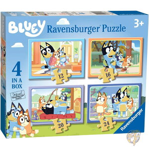 �u���[�C Bluey 4 in Box �W�O�\�[�p�Y�� ���� 12 16 20 24�s�[�X �������� �p�Y�� Ravensburger ���x���X�o�[�K�[