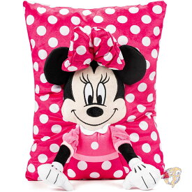 【1000円/555円クーポン26時間】ディズニー ミニーマウス 3D スナグルピロークッション ぬいぐるみ枕 スーパーソフト ピンク プラッシュピロー サイズ 15インチ 38cm Jay Franco ジェイ・フランコ