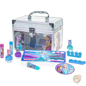 ディズニー アナと雪の女王 メイクアップセット トレインケース ビューティーセット 女の子向け キッズメイクアップキット 洗えるメイクアップセット おままごと パーティーの記念品 誕生