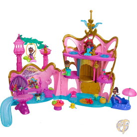 ディズニー ジュニア アリエル デラックス アトランティカ パレス プレイセット 4インチ 10cm フィギュア ライトとサウンド 22ピース ボーナスピース 3歳以上 子供用おもちゃ ジュストプレイ Just Play クリスマス