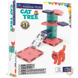 マグナタイル MAGNA TILES キャットツリー 13ピース マグネット式組み立てセット 元祖マグネット式組み立てブランド おもちゃ クリスマス