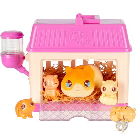 リトルライブペット Little Live Pets ハムスター ミニ インタラクティブ おもちゃセット ハッチアニマルプレイセット サプライズベイビー 3体付き 20種類以上のサウンド ハムスターに必須のアイテム おもちゃ クリスマス