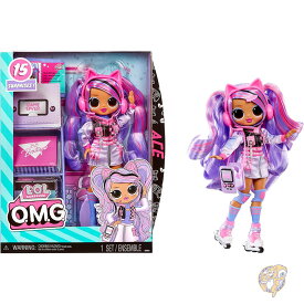 LOLサプライズ OMG エース ファッションドール ゲームをテーマ ファッション アクセサリーを含む 15種類のサプライズ付き 4歳以上 お子様へのプレゼントに最適 着せ替え人形 L.O.L. Surprise! LOLサプライズ おもちゃ クリスマス