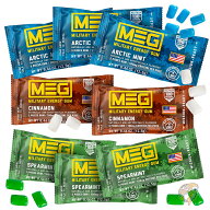 MEG メグ ミリタリーエナジーガム 1個あたりカフェイン100mg アークティックミント スペアミント シナモ…