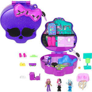 �|���[�|�P�b�g Polly Pocket Monster High �����X�^�[�n�C �v���C�Z�b�g �}�C�N���h�[��3�� �A�N�Z�T���[10�t�� ���Z���w�܂Ŏg���� ���[�t�� �R���N�V�����p ���s�ߋ� ��������