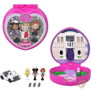 �|���[�|�P�b�g Polly Pocket �N���[���X Clueless �R���N�^�[�R���p�N�g �}�C�N���h�[�� �v���C�Z�b�g ��������̎� �V�F�[�� �f�B�I���k �^�C���܂�5�̃e�[�}�ʃA�N�Z�T���[ ��������
