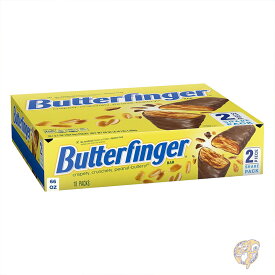 Butterfinger バターフィンガー シェアサイズ チョコレートバー 18本セット 個包装 ピーナッツバター バレンタイン 義理チョコ ホワイトデー プチギフト お配り お菓子 アメリカお菓子