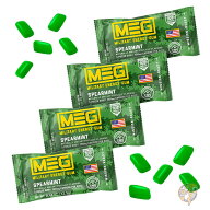 MEG ミリタリーエナジーガム 1個あたりカフェイン100mg エネルギーアップ 身体能力向上 スペアミント 4パ…