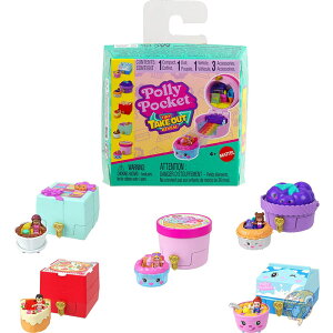 �|���[�|�P�b�g Polly Pocket �}�C�N���h�[�����R���p�N�g ��������̎ԕt�� �H�ו����e�[�} ��蕨�R���N�V���� �T�v���C�Y�t�� �����ȃe�C�N�A�E�g���r�[���A�\�[�g�����g ��������