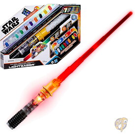 【15日最大2000円クーポン】スター・ウォーズ STAR WARS パワークリスタルライトセーバー 7色 & 10個のクリスタル 50種類以上のカラーチェンジ ライト＆サウンド 男の子 女の子向け おもちゃ ライトセーバー