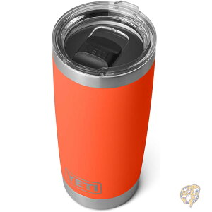 YETI �C�G�e�B Rambler 20oz �^���u���[ ��590ml �^��f�M �X�e�����X MagSlider �W�t�� BPA�t���[ �H��@�Ή� �p�p�C�� Papaya