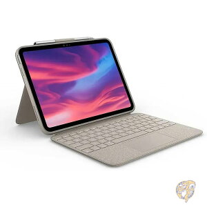 Logitech ���W�N�[�� Combo Touch iPad ��10����p �L�[�{�[�h�P�[�X �g���b�N�p�b�h���� ���E�� �o�b�N���C�g Smart Connector�Ή� �T���h