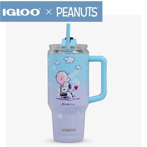 Igloo �C�O���[ × Snoopy �X�k�[�s�[ �R���{ PEANUTS �s�[�i�b�c �X�k�[�s�[ 75���N �g���x���}�O ��946ml 32oz �X�e�����X �^���u���[ �ۉ��ۗ� �W�t�� �`���[���[�u���E�� ��e��