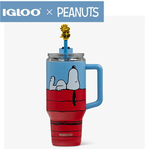 Igloo �C�O���[ × Snoopy �X�k�[�s�[ �R���{ PEANUTS �s�[�i�b�c �X�k�[�s�[ �h�b�O�n�E�X �g���x���}�O ��946ml 32oz �X�e�����X �ۉ� �ۗ� �W�t��