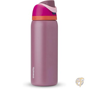 Owala �I���� FreeSip �t���[�V�b�v �X�e�����X ���� 946ml �ۗ� �{�g�� ������ �X�g���[ 2WAY �X�|�[�c�{�g�� �����^�b�` ���b�N�t�� �}�C�{�g�� Crown Jewel �N���E���W���G��