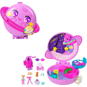 Polly Pocket �|�[���[�|�P�b�g Planet Polly �F�� �R���p�N�g �v���C�Z�b�g ��10cm �~�j�h�[�� �t�B�M���A �y�b�g�t�� �������� �L�b�Y ���̎q �g�уg�C �������V��