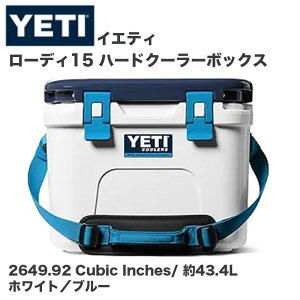 �y�|�C���g2�{!15���zYETI �C�G�e�B Roadie 15 �n�[�h�N�[���[ ��43L 2649.92 Cubic Inc �h�� �ۗ�{�b�N�X ���^ �N�[���[�{�b�N�X �A�E�g�h�A �L�����v White Blue �z���C�g�u���[