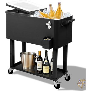 Outvita �A�E�g���B�[�^ 80QT ��75L �N�[���[�J�[�g �h�����N�J�[�g �ۗ� �N�[���[�{�b�N�X ��^ ��e�� �Ɩ��p �C�x���g �p�[�e�B�[ �M���Ǒ΍� �ҏ��΍� �A�����J�A�� �u���b�N