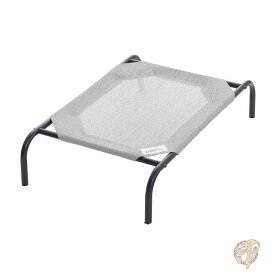 【20日最大4000円クーポン】犬用 ベッド Coolaroo クーラルー Original Elevated Dog Bed 暑さ対策 夏 小型犬用 高床式 通気性 クールベッド 軽量 屋内 屋外 ペットベッド グレー Small