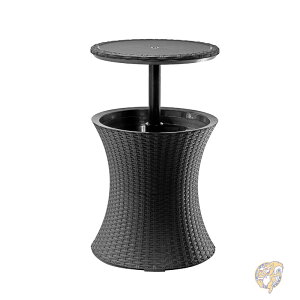 �y�ő�1000�~�N�[�|���z�N�[���[�o�[ �e�[�u�� Keter �P�^�[ Pacific Cool Bar �p�V�t�B�b�N �N�[���o�[ 28L ���^���� �A�E�g�h�A �o�[�e�[�u�� �N�[���[�{�b�N�X�t�� �T�C�h�e�[�u�� �_�[�N�O���[