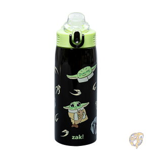 Grogu �O���[�O�[ �E�H�[�^�[�{�g�� Zak Designs �U�b�N�f�U�C���Y Star Wars �X�^�[�E�H�[�Y �}���_�����A�� �O���[�O�[ �L�b�Y ���� ��560ml �X�e�����X�{�g�� �X�g���[�t�� �ۗ� �����^�b�`