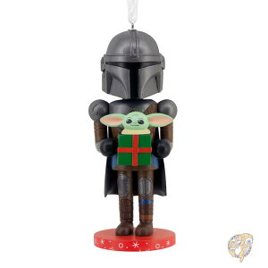 Hallmark �z�[���}�[�N Star Wars The Mandalorian and Grogu Nutcracker Ornament �}���_�����A�� �O���[�O�[ �i�b�g�N���b�J�[ �N���X�}�X�I�[�i�����g �c���[����