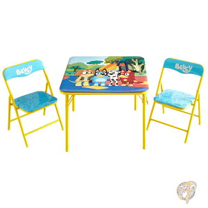 Bluey �u���[�C �L�b�Y �e�[�u�����`�F�A�Z�b�g 3�_�Z�b�g �܂肽���݃e�[�u�� �q���p�`�F�A2�r �A�N�e�B�r�e�B�e�[�u�� �v���C���[�� Idea Nuova �A�C�f�A�k�I�[���@