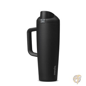 Owala �I���� FreeSip �t���[�V�b�v �^���u���[ 30oz ��887ml �X�e�����X�{�g�� �X�g���[�t�� �ۗ�{�g�� �R��h�~ �n���h���t�� �X�|�[�c OWALA �I���� Very Very Dark �x���[�x���[�_�[�N