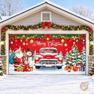 クリスマス デコレーション Christmas Garage Door Cover クリスマス ガレージドアカバー 約488×213cm …