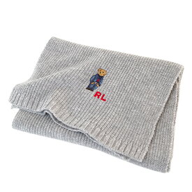 ラルフローレン RALPH LAUREN ラルフ Polo ベア リブニット マフラー PC1034 ニット メンズ レディース 男女兼用 マフラー ブランド 秋 冬 リブニット 大人 カジュアル ブランド ブラック 黒 ライトグレー ネイビー 紺 グレー