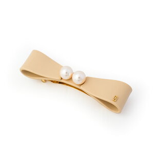 アレクサンドル ドゥ パリ ALEXANDRE DE PARIS バレッタ 8cm リボンバレッタ AA8-18270-02 パール バレッタ 髪留め バレッタ ブランド ハンドメイド ヘアアクセサリー 大人 女性 かわいい 大きめ おしゃ