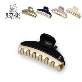 アレクサンドル ドゥ パリ ALEXANDRE DE PARIS ヘアクリップ M ICCM-15571-02 アレクサンドルドゥパリ ヘアクリップ ミニ 髪留め クリップ ブランド ハンドメイド ヘアアクセサリー ゴールド バイカラー 女性 レディース ブラック 黒 紺 可愛い おしゃれ