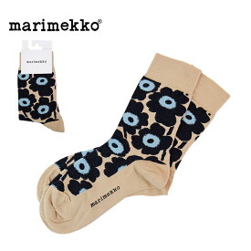 marimekko マリメッコ ソックス Kirmailla Unikko 91725 マリメッコ靴下 レディース 靴下 おしゃれ 柄 ブランド コットン 春 夏 秋 冬 プレゼント ベージュ ライトベージュ ライトブルー 脱げない かわいい 送料無料