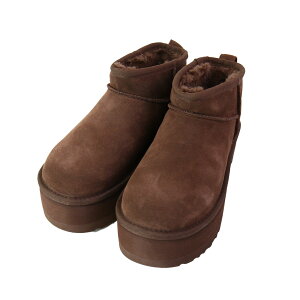 UGG アグ ブーツ Classic Ultra Mini Platform 1135092 クラシック ウルトラ ミニ プラットフォーム スエード 送料無料 レディース ムートンブーツ 女性 靴 厚底 スライド ブランド 軽い 歩きやすい 痛く