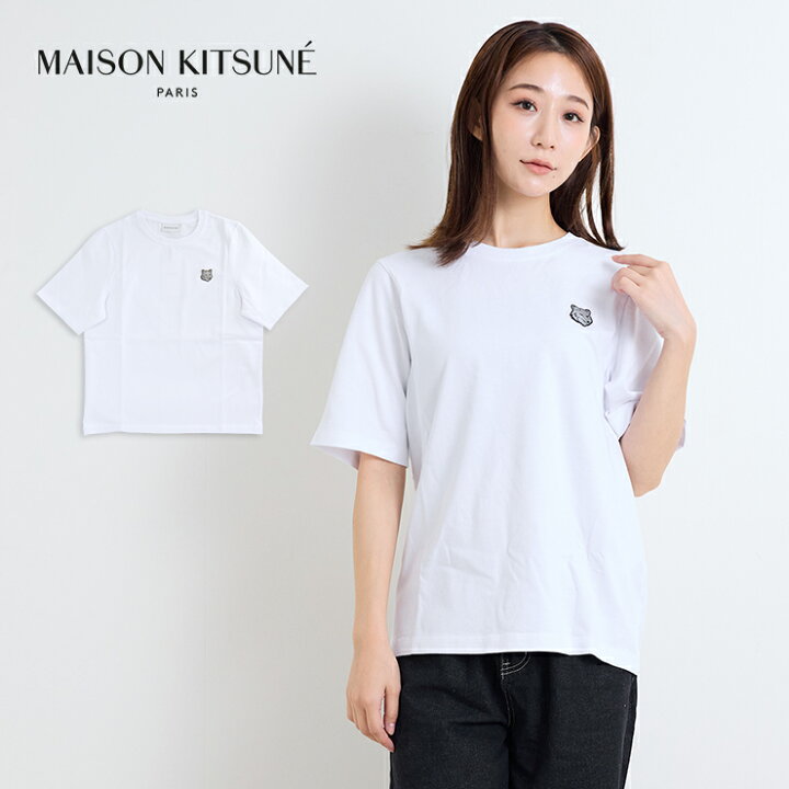 楽天市場】MAISON KITSUNE レディース Tシャツ ボールド フォックス  