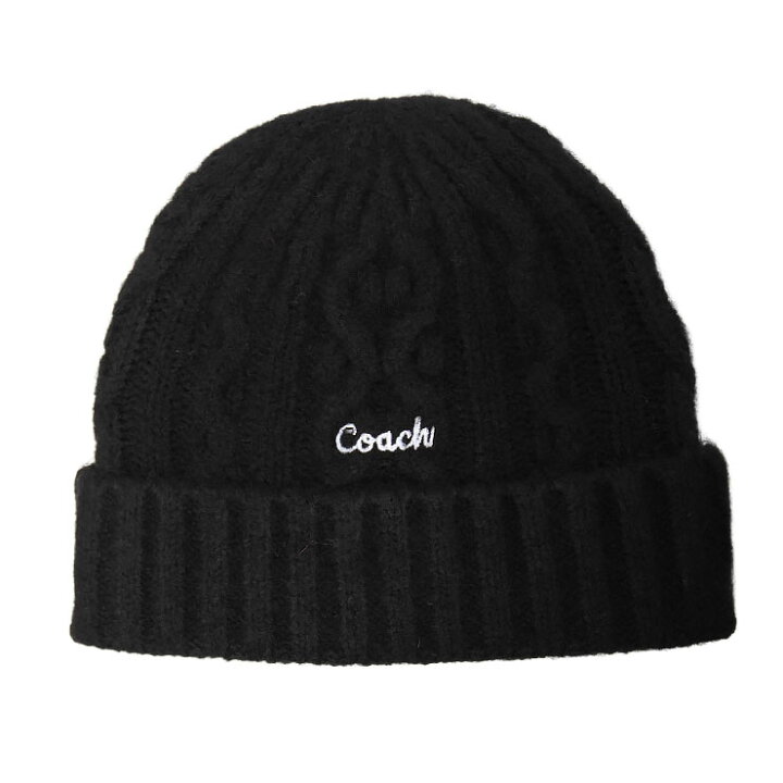 楽天市場】COACH コーチ エンブロイ ケーブル ニット ビーニー CCL47 