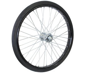 オオシマ 26×2 1/2　ノーパンクタイヤ付リムセット　組付