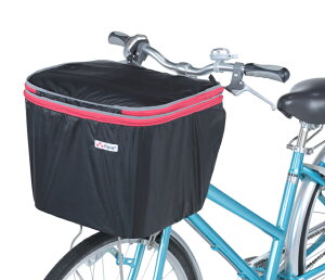 自転車 カバー kawasumi カワスミ KW-246BK 2段式前カゴカバー インナー付