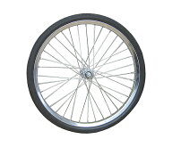 オオシマ 20×2.125　ノーパンクタイヤ付リムセット　組付