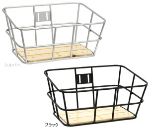 自転車 バスケット PALMY パルミー TU-319 ウッドパネルアルミバスケット