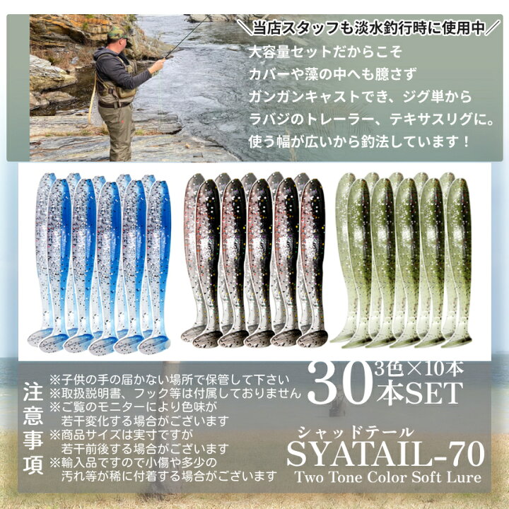 バス釣り シャッドテール系ワームセット 値下げ不可どうしても釣りたい 