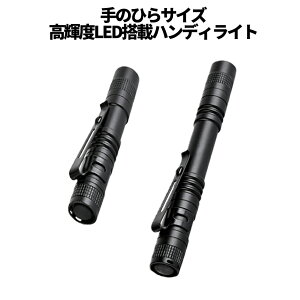 【当店限定!全品ポイント3倍】 ペンライト 大小セット ペン型懐中電灯 ペン 懐中電灯 2本組 非常用 クリップライト 作業ライト 細身 細身ライト LEDライト 明るい ペン式 ミニライト PENNTYOMI